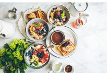 Healthy breakfast meal