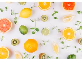 Sliced Citrus fruits