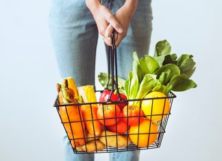 Plan your Diet with Healthy Fruits & Vegetables A basket of healthy fruits and vegetables