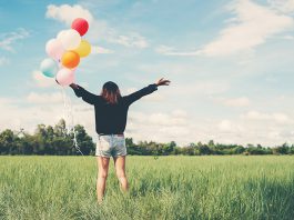 Happy and energetic young girl
