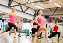 What’s not to Love? The Benefits of Aerobics Fit young women doing aerobics