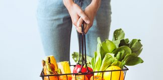 Plan your Diet with Healthy Fruits & Vegetables A basket of healthy fruits and vegetables